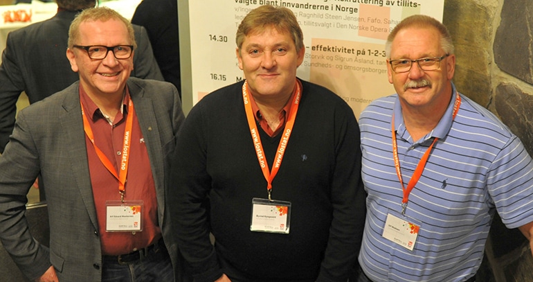 Fra venstre: Alf Edvard Masternes, Øyvind Kongsvold og Ulf Madsen. Foto: Kjetil Landrog